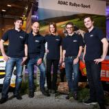 ADAC Stiftung Sport, Essen Motor Show, (l.-r.): Marijan Griebel, Julius Tannert, Jennifer Thielen, Fabian Kreim, Philipp Knof 