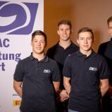 Tourenwagen-Piloten ADAC TCR Germany des Förderkaders 2018: Max Hesse, Mike Halder, Justin Häußermann, Dominik Fugel