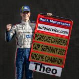 Förderfahrer Theo Oeverhaus kürte sich vorzeitig zum Rookie-Champion im Porsche Carrera Cup Deutschland