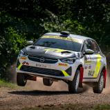Deutliches Signal: In der zweiten Etappe war das ADAC Opel Rally Junior Team das Maß der Dinge