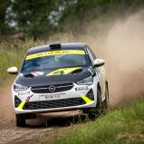 Volle Attacke über Stock und Stein: Laurent Pellier bewies in Polen die Wettbewerbsfähigkeit des Corsa Rally4 auf Schotter
