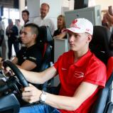 Fortsetzung des Meisterschaftsduells Schumacher – Mawson am Simulator