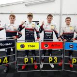 ADAC Formel 4, Sachsenring, US Racing - CHRS, Théo Pourchaire, Alessandro Ghiretti, Arthur Leclerc, Roman Stanek