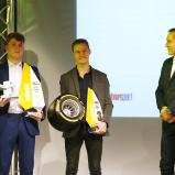 ADAC Formel 4, Meisterfeier, Roman Stanek, Joshua Dürksen, Thomas Voss (ADAC Leiter Motorsport und Klassik)