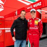 Charlie Wurz (16/AUT/Prema Racing) mit seinem Vater, dem ehemaligen F1-Fahrer Alex Wurz