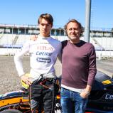 Brando Badoer (15/ITA/Van Amersfoort Racing) mit seinem Vater Luca Badoer, dem ehemaligen Formel-1-Fahrer 