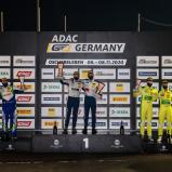 Das Meister-Podium der Saison 2020 in der ADAC GT4 Germany