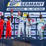 Das Podium im Samstagrennen der ADAC GT4 Germany auf dem Nürburgring