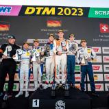 Das Podium der ADAC GT4 Germany auf dem Sachsenring