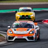 #71 Wimmer Werk Motorsport / David Lackner / Philipp Dietrich / Porsche 718 Cayman GT4 RS CS / Oschersleben
